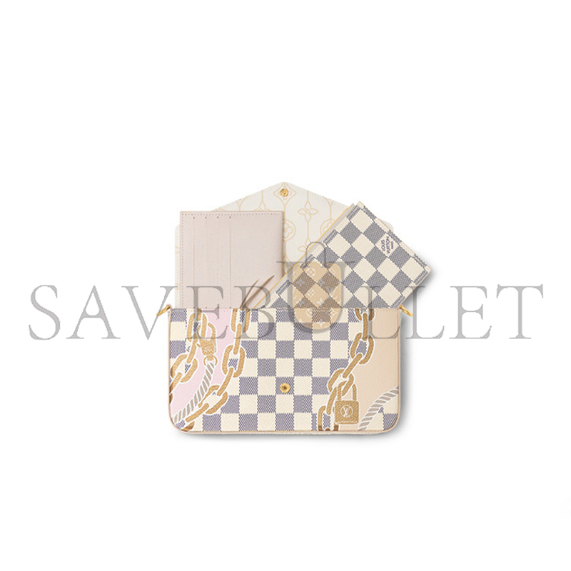 LOUIS VUITTON POCHETTE FÉLICIE CHAIN BAG N60466 (21*11*2cm) 